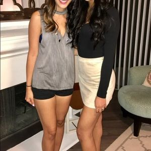Basic Tan A-line Skirt